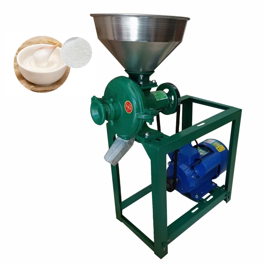 Automatic new type wet and dry grain soy bean corn grinding mill machine