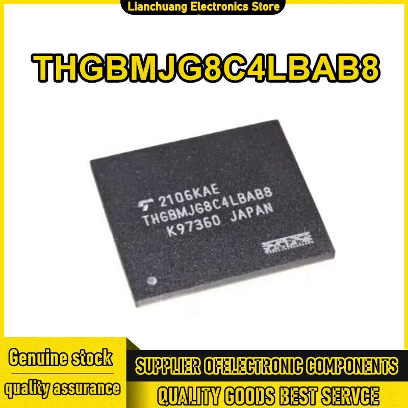 

THGBMJG8C4LBAB8 32GB industrial-grade EMMC V5.1 BGA153 IC New Original in Stock