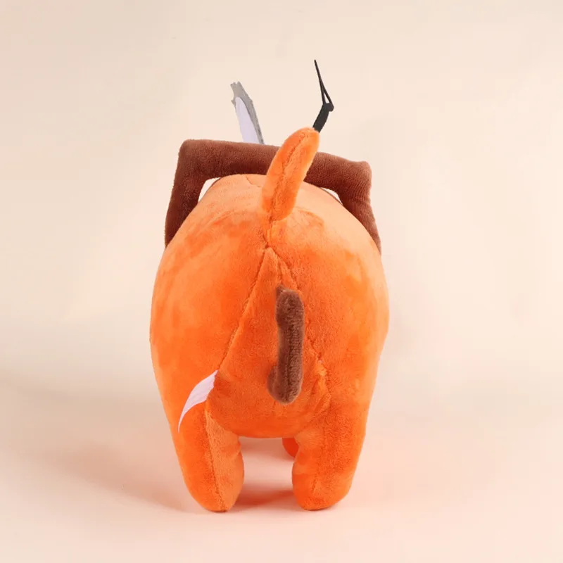 25cm Pochita peluche bambola 10cm arancione cane portachiavi zaino fascino carino Anime periferiche farcito giocattoli regali scrivania decorazione del comodino