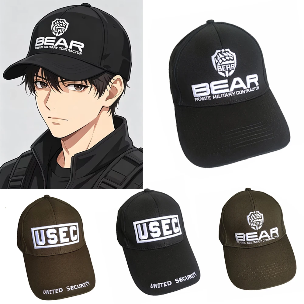 Gorra de Béisbol USEC BEAR, Gorra de Béisbol Escape from Tarkov, Accesorio de Cosplay, Sombrero para el Sol, Gorra Táctica Ajustable, Gorra Hip-Hop