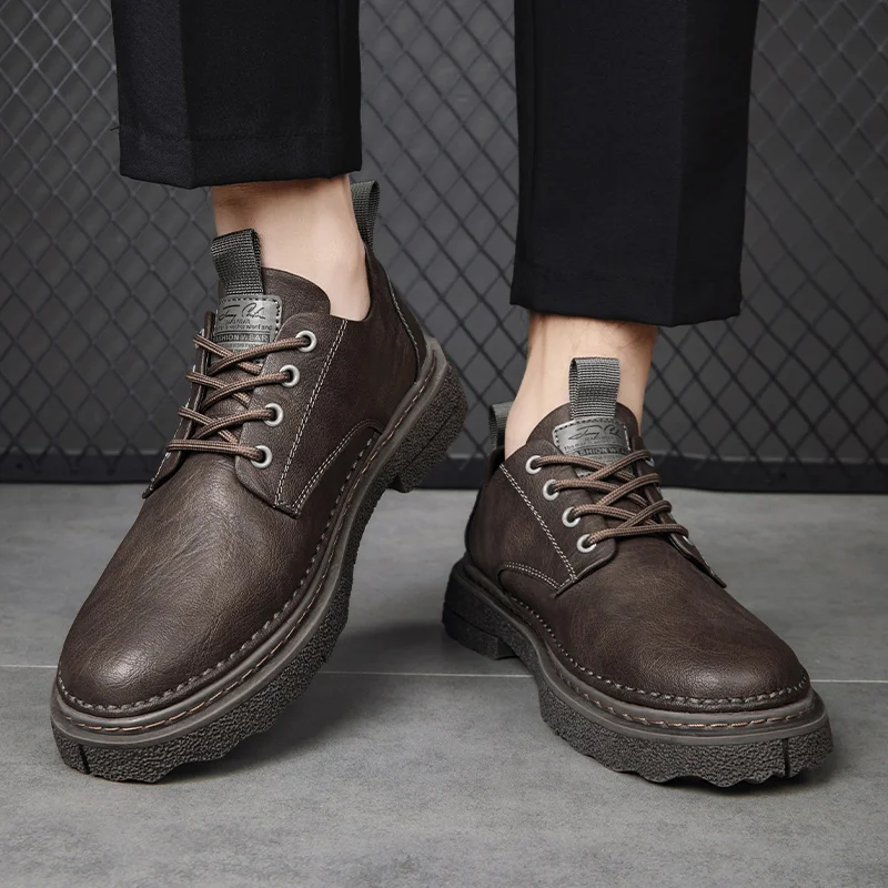 

Модная повседневная кожаная обувь, уличная повседневная обувь, модная и универсальная.