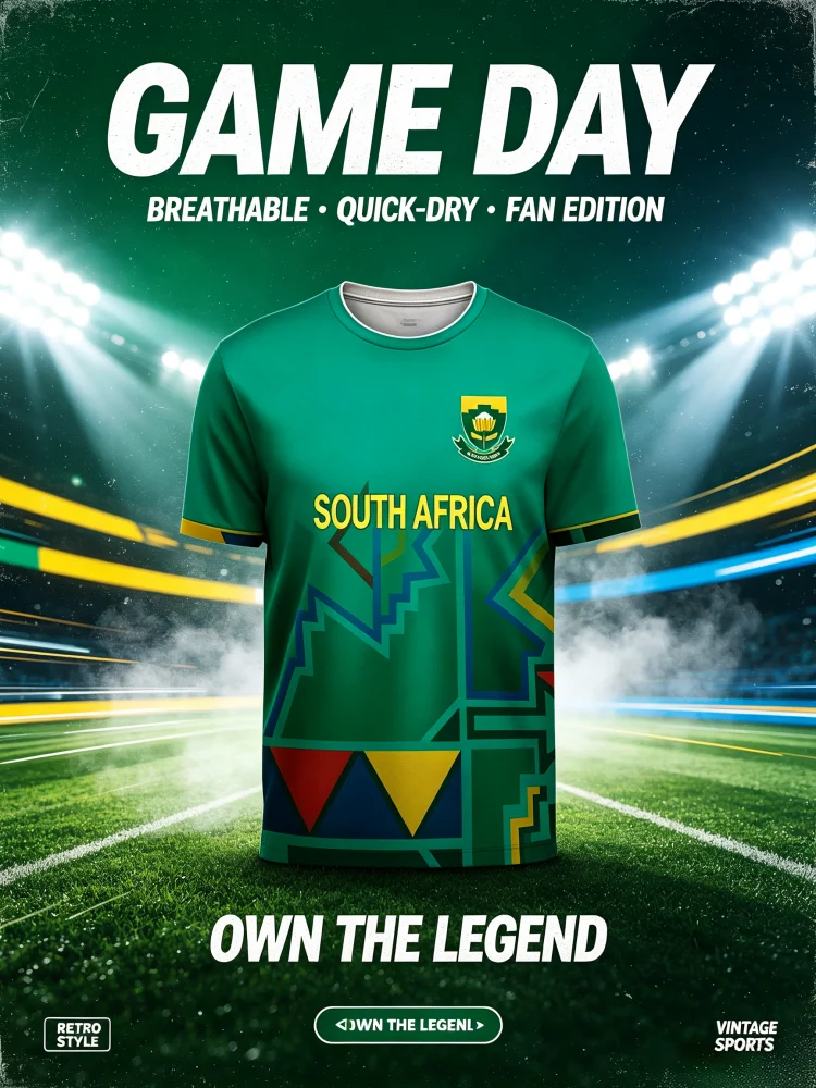 2026 Summer South African Cricket Sportswear Style Sports Jersey Men Women T-Shirt Universal Training Wear Tops Family Kids Tees