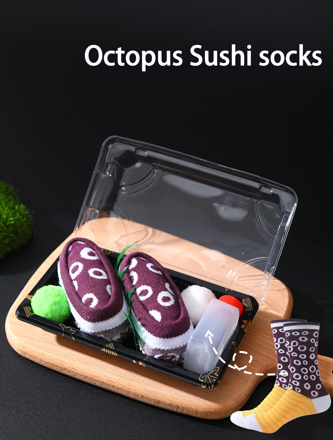 

1 Pair of Mid-Calf Socks That Can Be Worn by Both Men and Women, Novelty and Fun Octopus Sushi Gift Socks, Comfortable and Breathable, Suitable for Parties, Casual Wear, Novelty Gifts, Valentine's Day, Christmas, New Year, Autumn and Winter Styles, All-Se