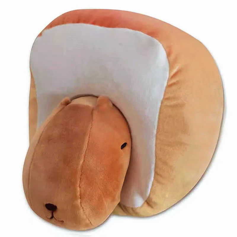 

New Cute Japan Kapibarasan Bakery Series Bread Toast Brown Capybara Big Plush Stuffed Animals Doll Toy Kids Children Gifts