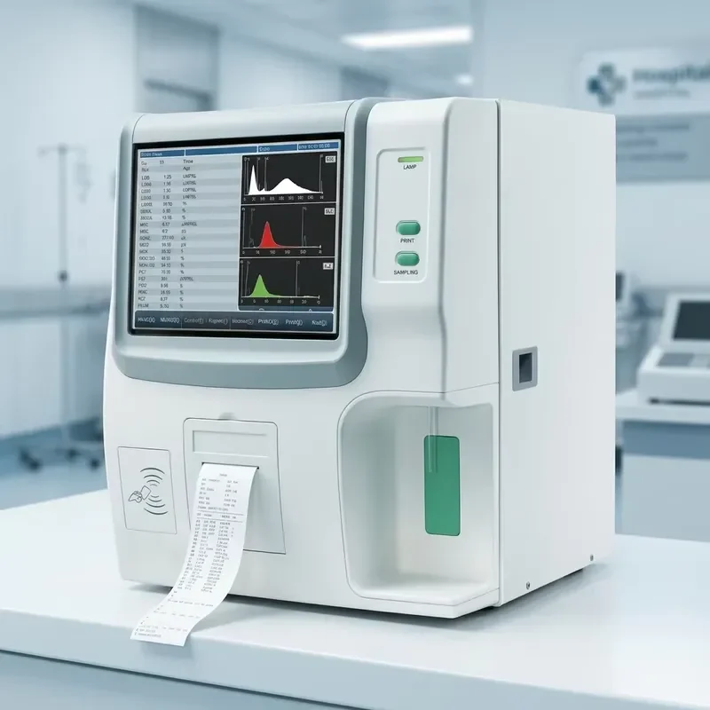 for RT-7600 Three-part Automatic Blood Analyzer Blood Routine Analyzer with Touch Screen Multilingual Operating System