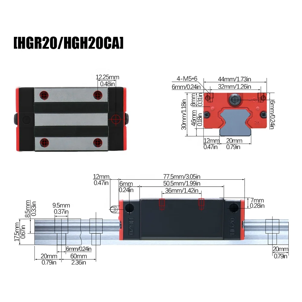 HLTNC P Linear Guides HGR15 20 25 30 35 45 55 65  Linear Guide Rail With Blocks HGH HGW EGH EGW Replace Hiwin for CNC Machine