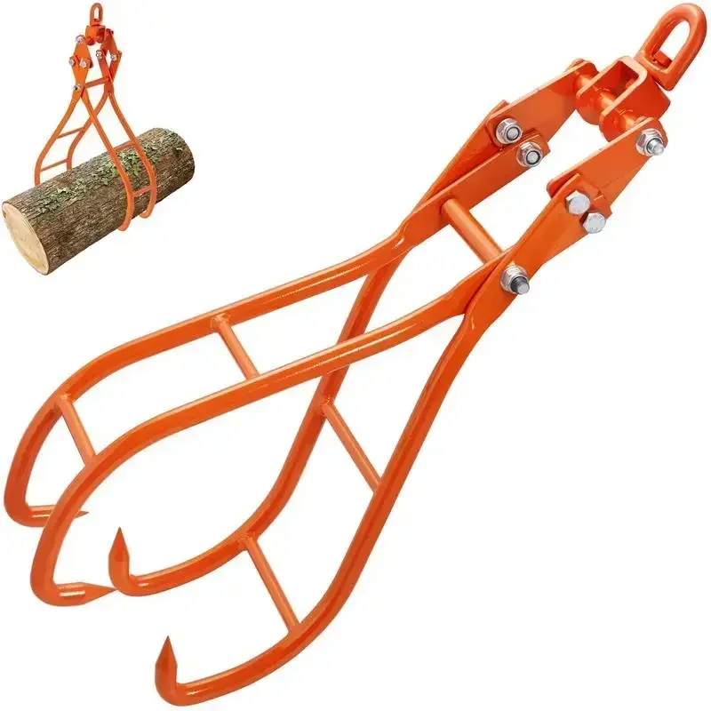 

VEVOR Timber Claw Hook, 36 inch 4 Claw Log Grapple for Logging Tongs, Swivel Steel Log Lifting Tongs, 3307 lbs Loading Capacity