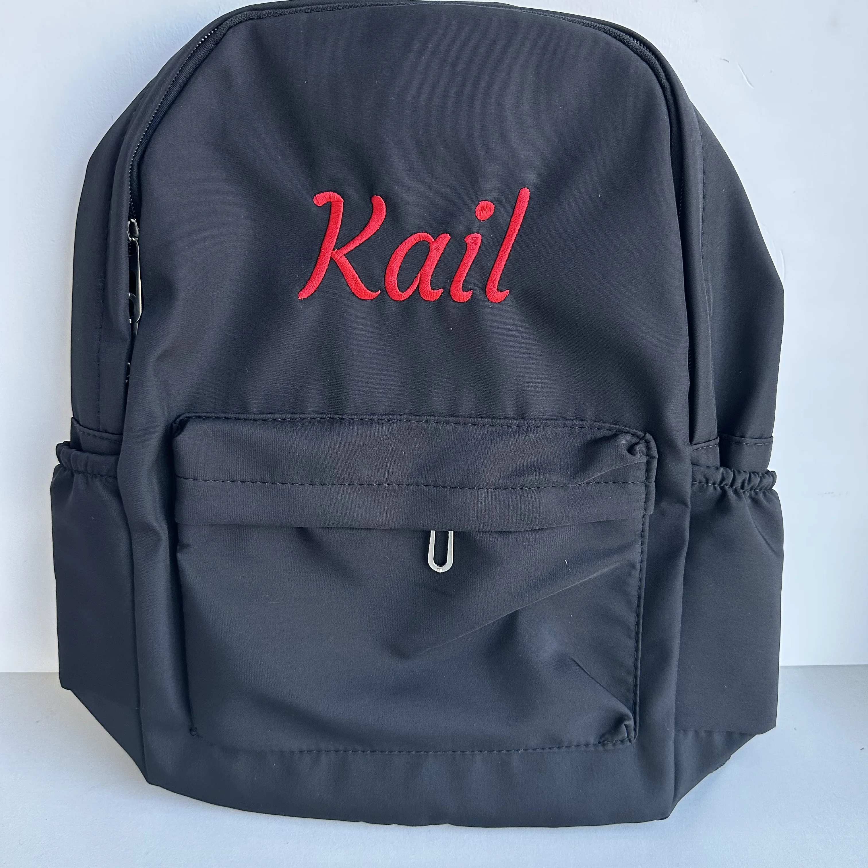 Candy Colored Nylon Backpack Custom Name Leisure Travel Backpack Student Backpack Personalized Embroidery Your Name