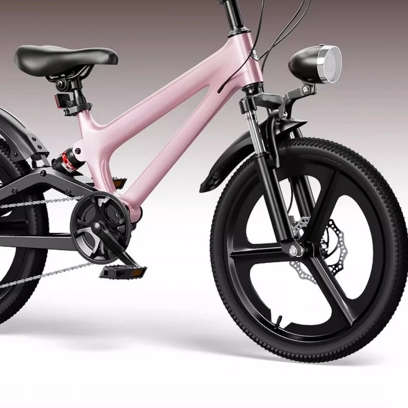 

Magnesium alloy children's bicycle 6 to 8-12-15 years old 10 middle-aged children boys and girls soft tail mountain bike