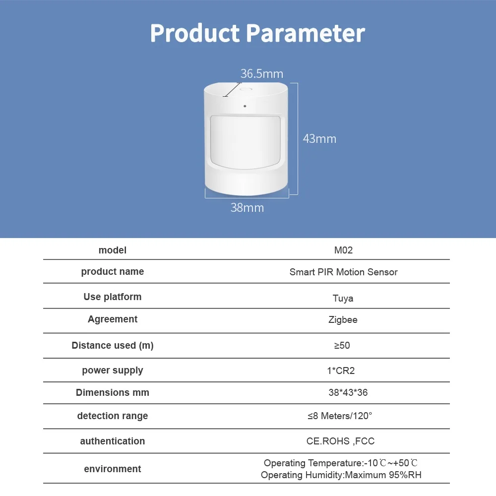 Tuya Zigbee Smart PIR Motion Sensor Detektor Home Security Einbrecher Alarm Sicherheit Einbrecher Hause Assistent Wireless für Smart Leben