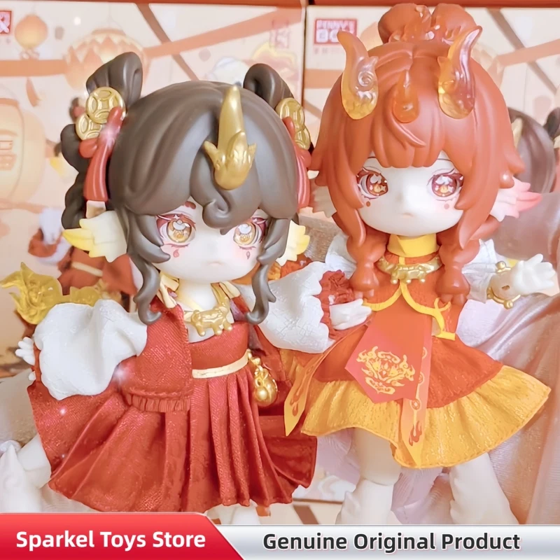 

Оригинальная коллекционная фигурка Penny's Box Antu Wanling Illustrated Series BJD Blind Box Kawaii: игрушка-украшение, загадочная коробка, подарок