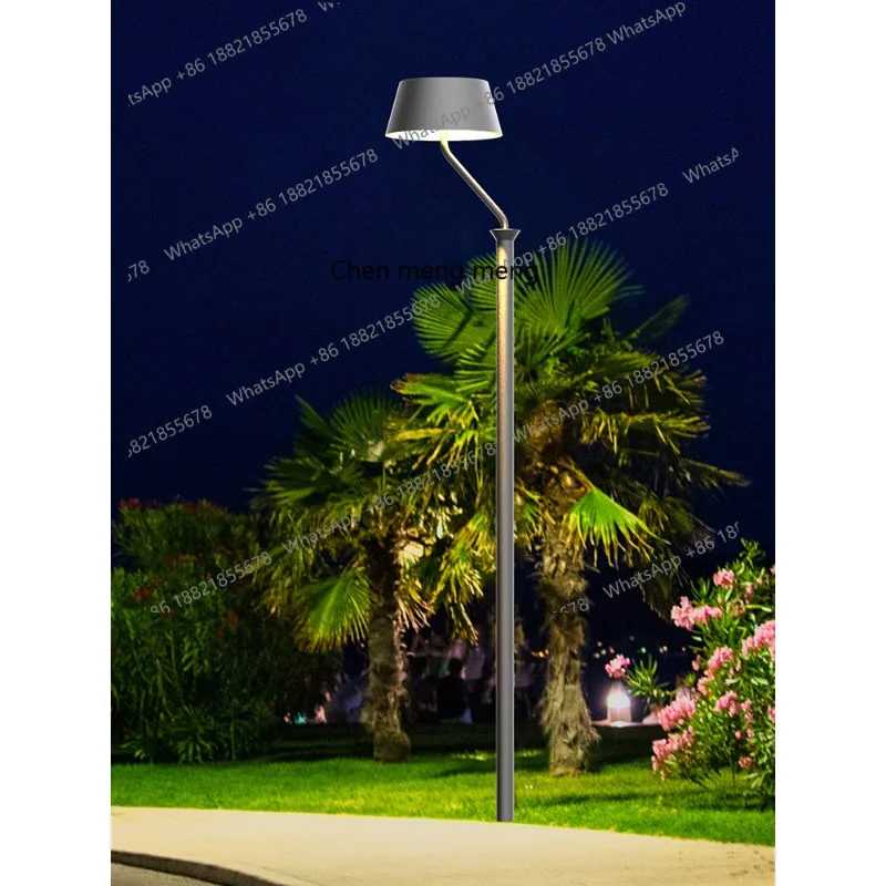 

Simple courtyard solar induction LED light villa community high pole light outdoor waterproof road street light