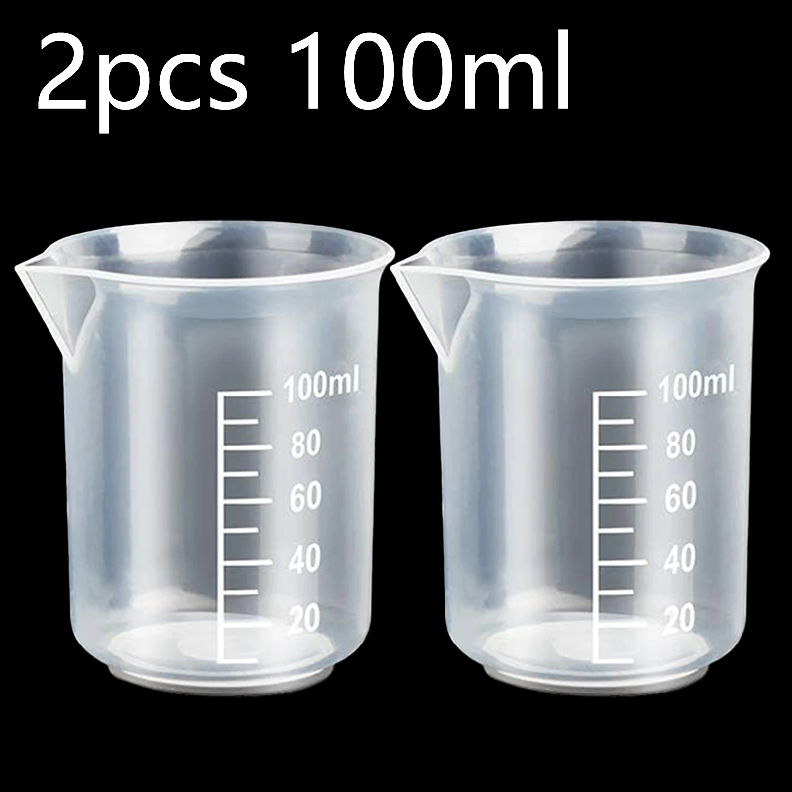 5/20 Stuks Epoxyhars Gietgereedschap Kit Inclusief 5 Stuks 50Ml Maatbekers, 10 Stuks Houten Stokken, 5 Stuks 100Ml Maatbekers