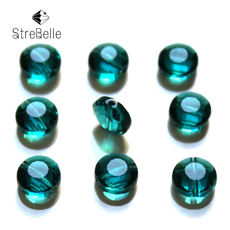 AAA  Austrian Crystal Beads 200pcs 6mm Button Shape Glass Loose Beads for Jewelry Making Bracelet Earring DIY