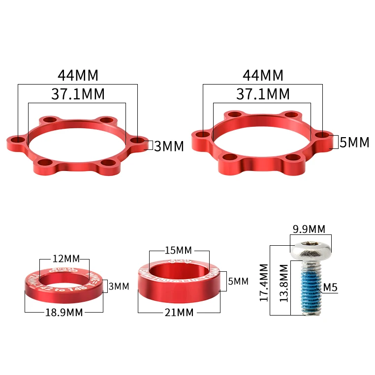 MUQZI Bicycle Hub Adapter Conversion Kit For Boost Front 15x100mm To 110mm Rear 12x142mm To 148mm