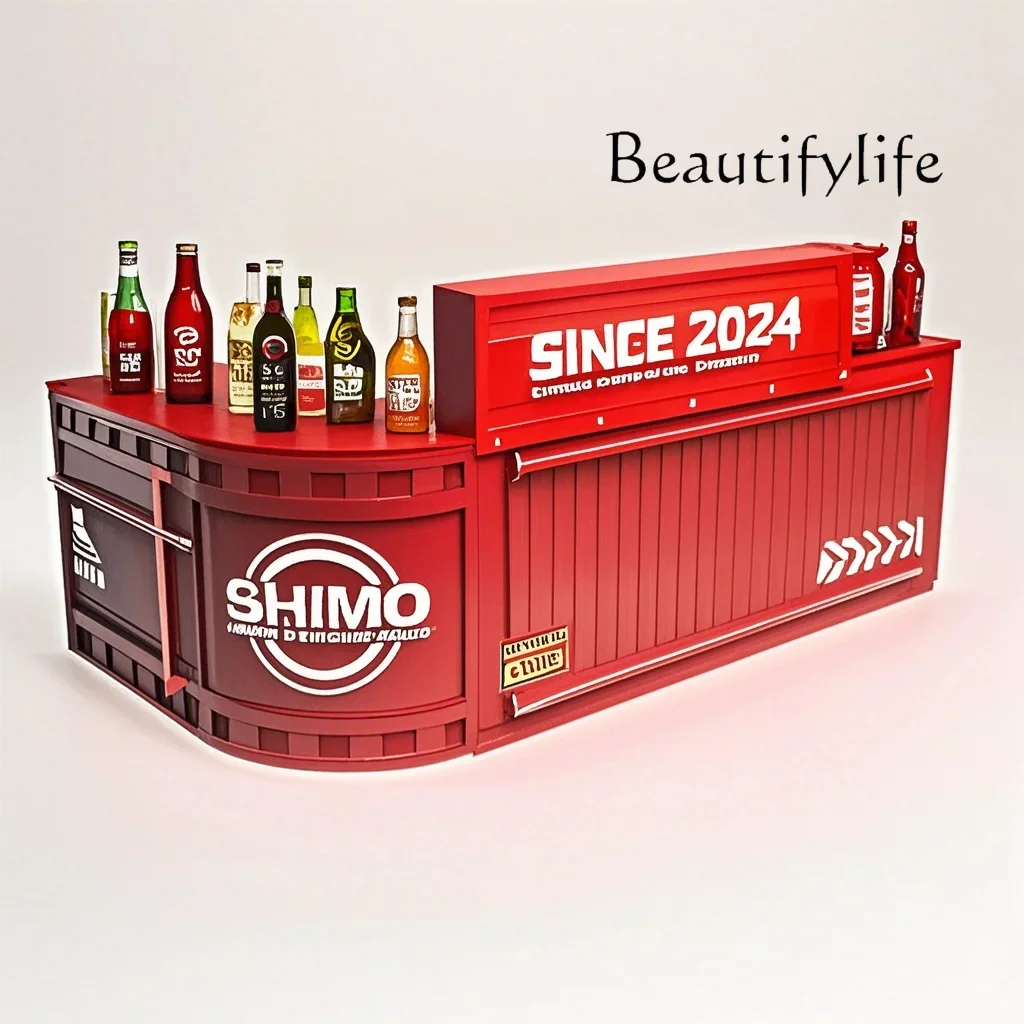 

Reception Checkout Page Milk Tea Shop Cafe Gym Shop Commercial Bar Counter Industrial Style X