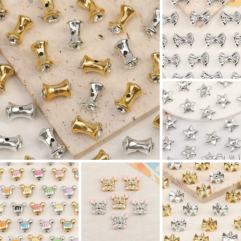 

Cordial Design DIY Beads Making/Jewelry Findings & Components/Bowknot Wave Star Shape/UV CCB Effect/Hand Made/Acrylic Beads