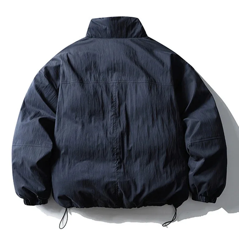 【Mirrordust】Men Winter Jackets Thicken Warm Paras Coats Padded Bubble Coats Vintage Oversized Harajuku Jackets Outwear