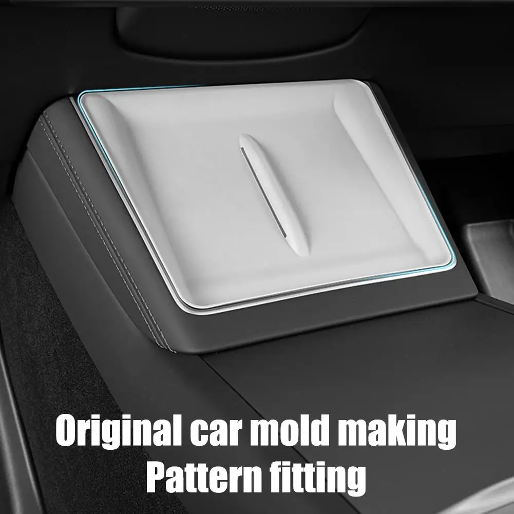 Für Tesla Model Y YL Juniper 2026 Kabelloses Lade-Silikonpad Mittelkonsolen-Ladematte Rutschfeste Innenraum-Accessoires – Detail 9