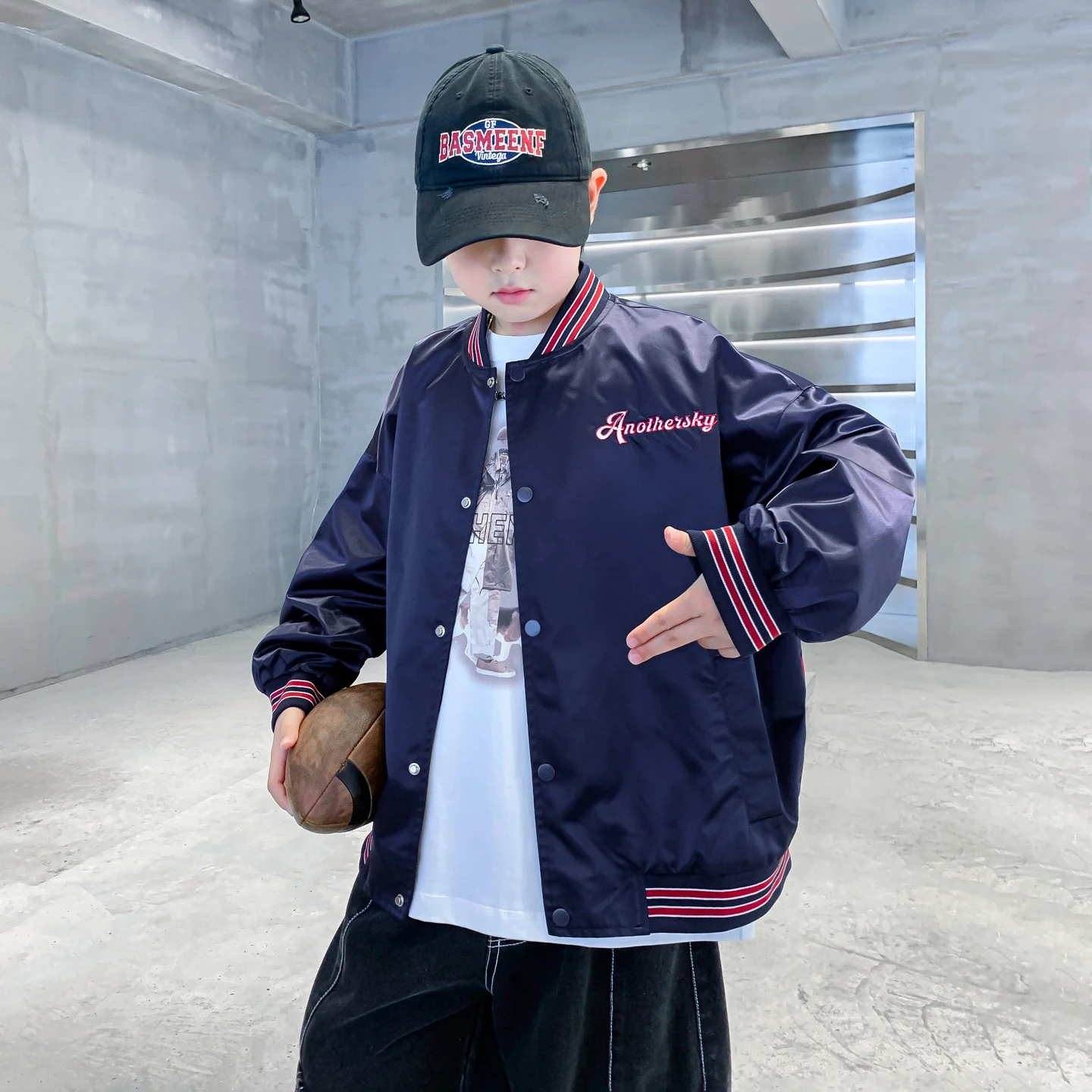 

Baby Boy Warm Jacket Kid Spring Autumn Y2k Baseball Coat Toddler Child Patchwork Outfit Boy Casual Fashion Daily Coat Age 4-14Y
