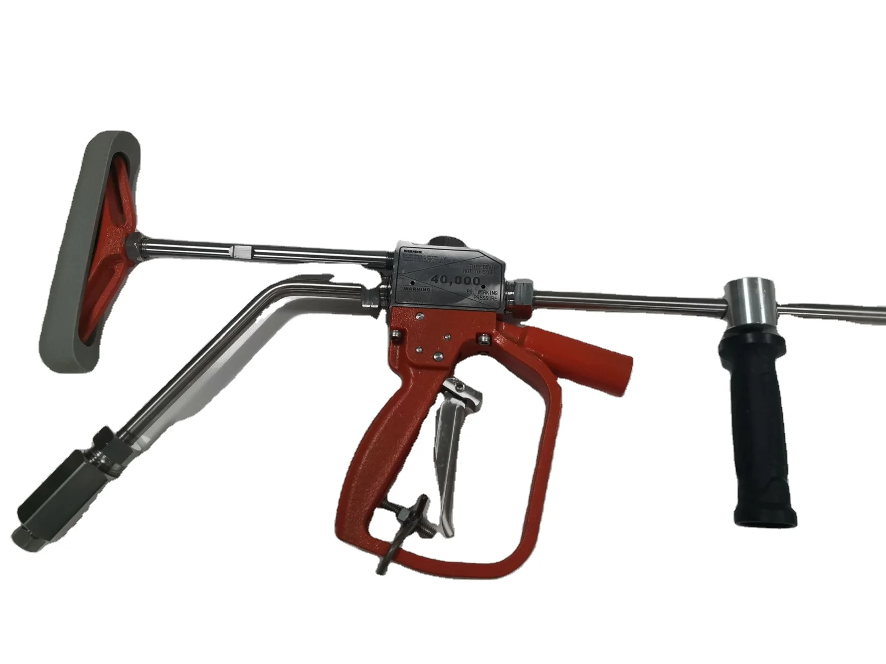 40kpsi High Pressure Hand Control Water Jet Blasting Cleaning Air-actuated Tornado Spraying Gun