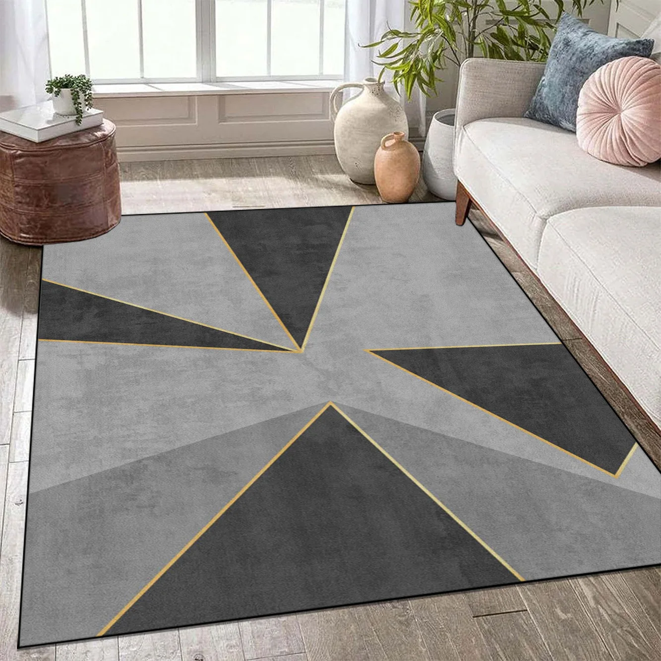 Modern Style Large Living Room Carpet Home Decor Easy Clean Low Pile Rugs Non-slip Room Entrance Door Mat IG Cloakroom Soft Rug