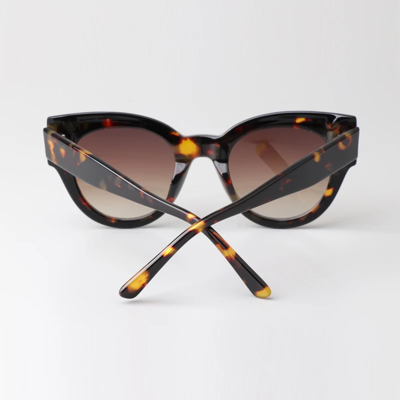 Basames Acetate Sunglasses for Women Vintage Frames Luxury Designer Sun Glasses Cat Eyewear Men Shades UV Protection Top Quality