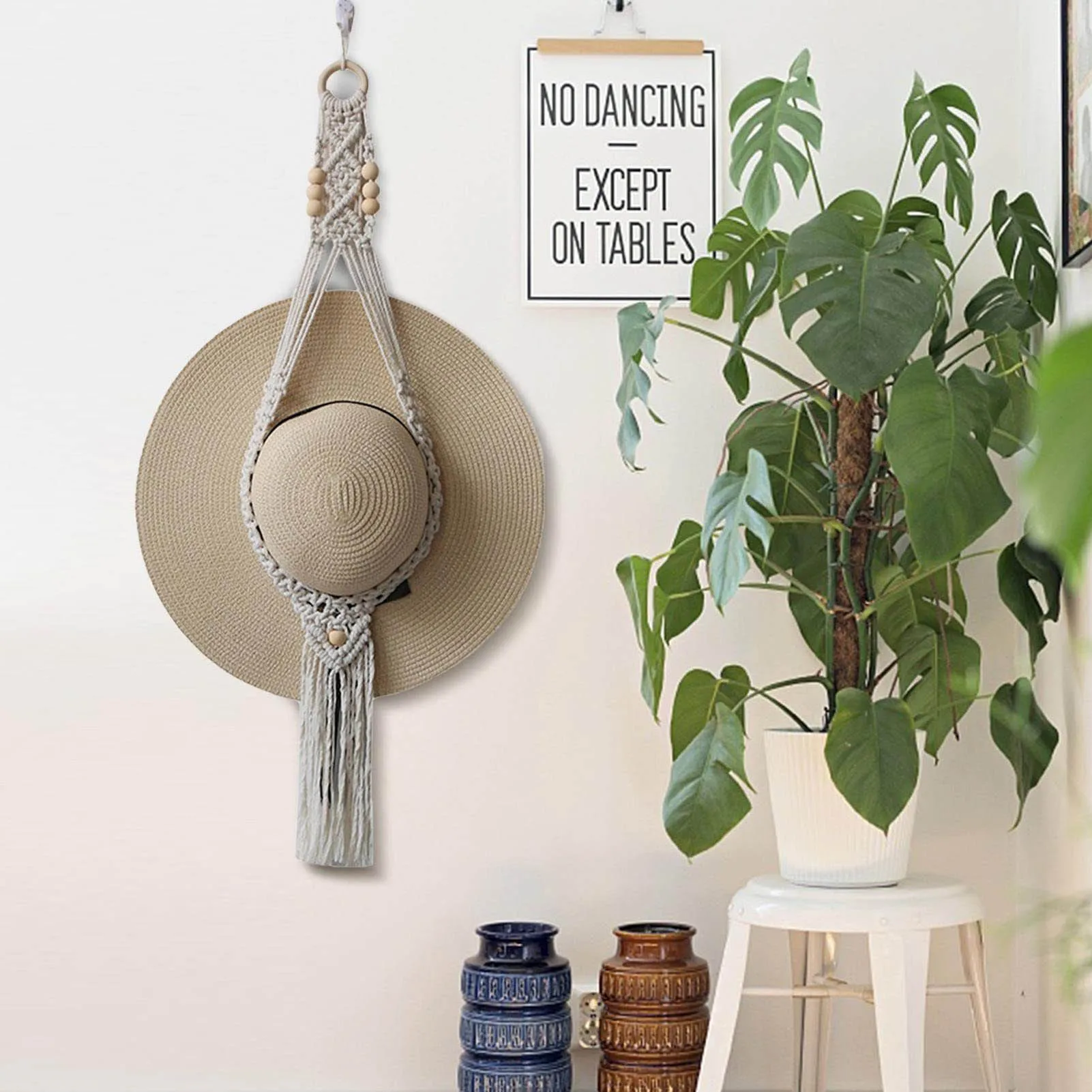 Parede mão tecelagem chapéu Display cabide, boné titular, boné decorativo, chapéu de cowboy armazenamento, UD88