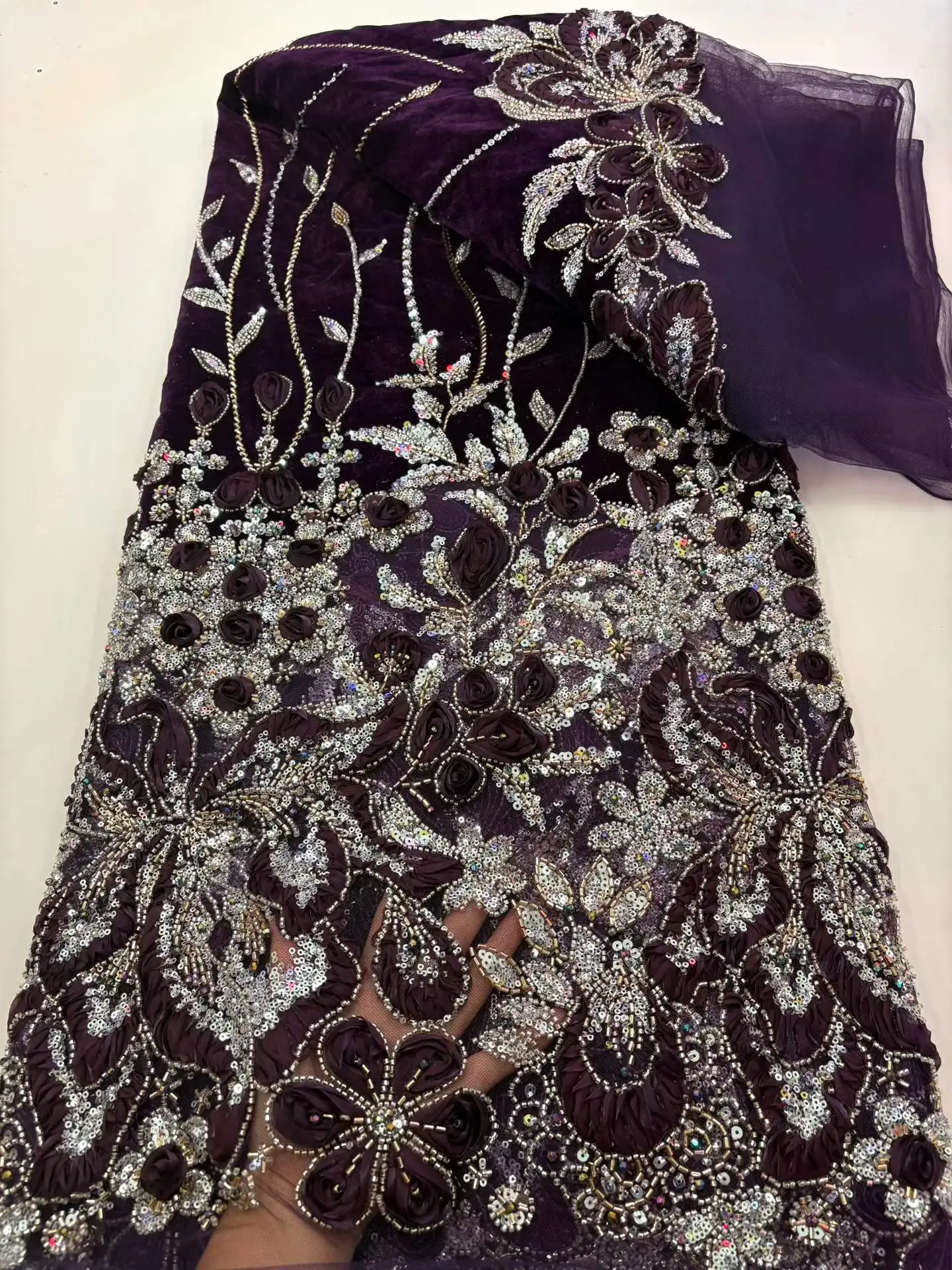 2026 African Groom Velvet Embr - Sewing Velvet Fabric 评论和价格