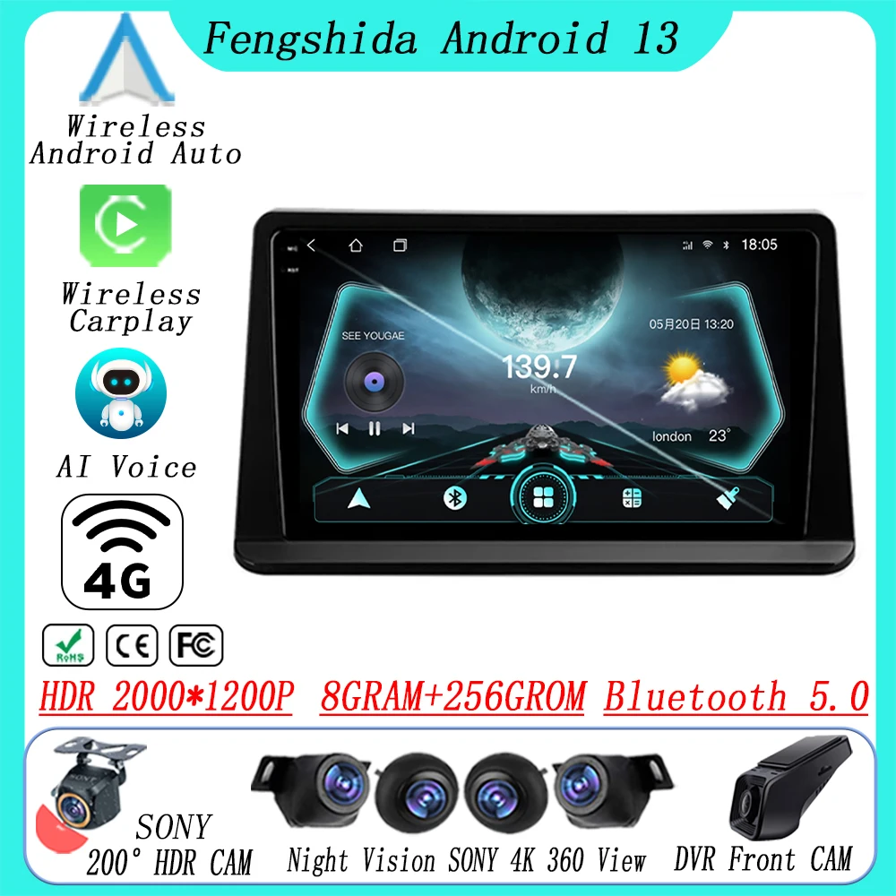 Android Auto For Mitsubishi Pajero 2 Montero V31 Shogun 1991 - 2012 Car Radio GPS Navigation Stereo Head Unit BT 5G No 2 din DVD