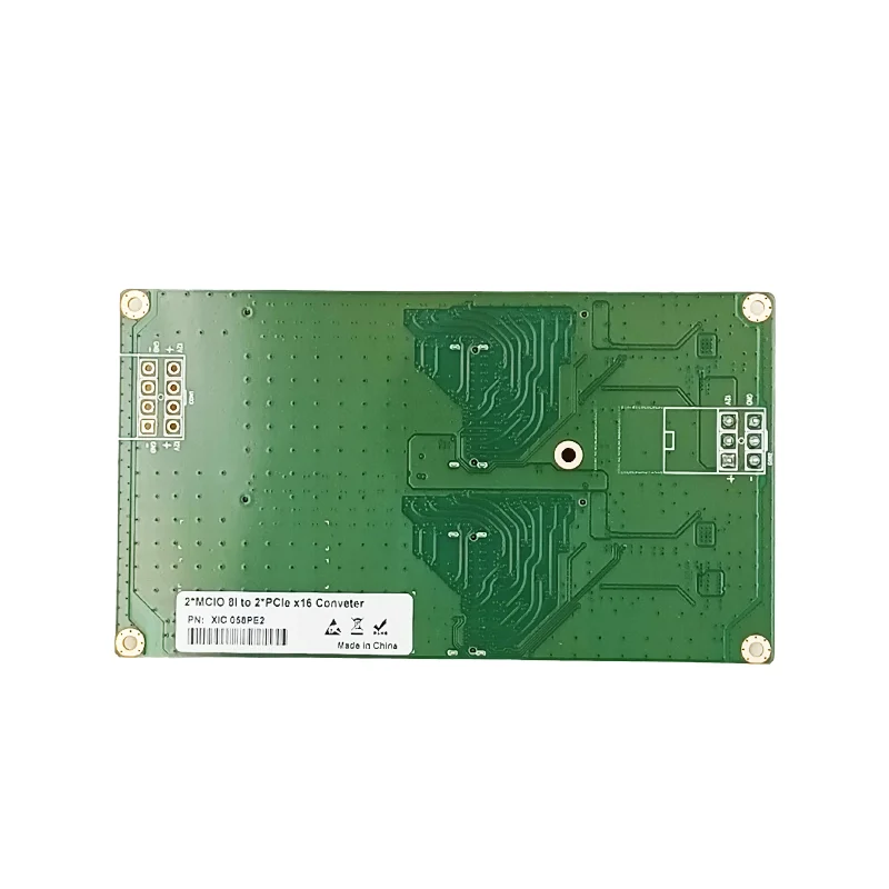 Imagem -05 - Dupla Mcio 8i para x Pcie5.0 X16 Slot Riser Card Atx 2x3 Pin Gpu Power Connector