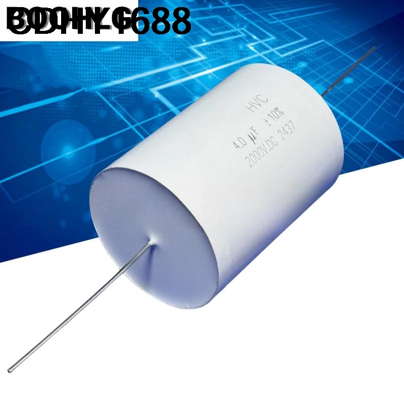 

1 шт. 4 мкФ 2000 В 4,0 мкФ 2000 В постоянного тока 405 полипропиленовый пленочный конденсатор высокого напряжения без индуктивности и полярности