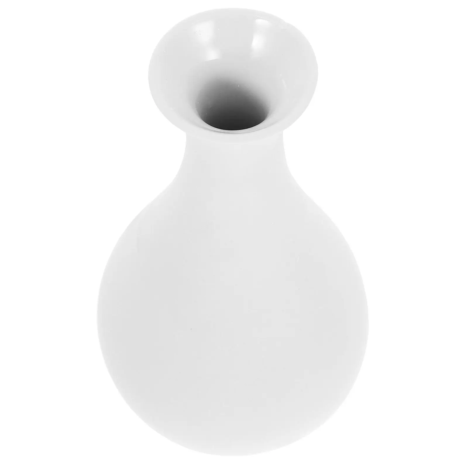 

Керамическая ваза для цветов с узким горлышком, белая, в простом стиле, для декора дома и офиса, для сухоцветов, в скандинавском стиле, 1 шт.