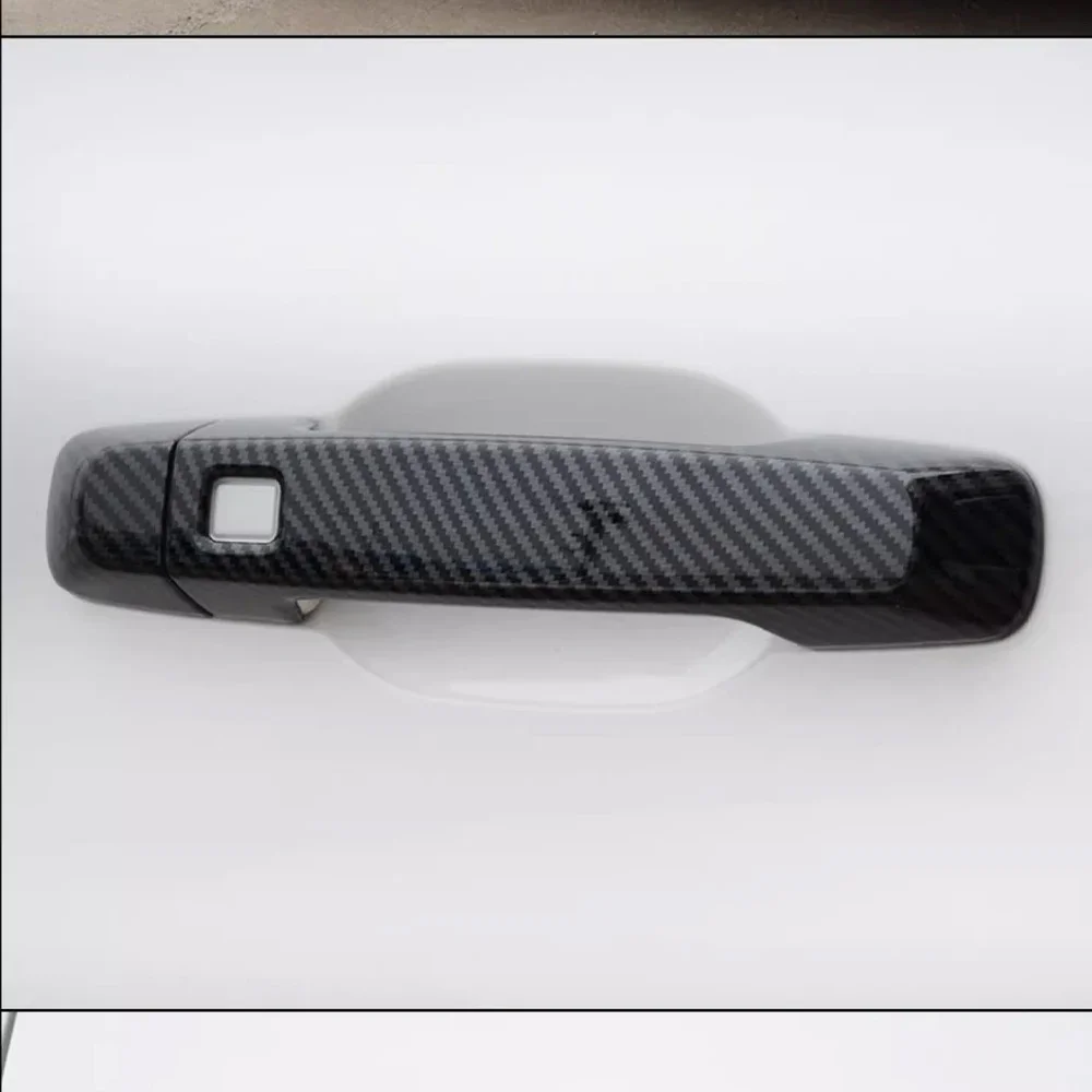 

For GMW Haval Dargo Car Door Handle Trim External Carbon Fiber Protective Stickers Accessories 2021 2022 2023