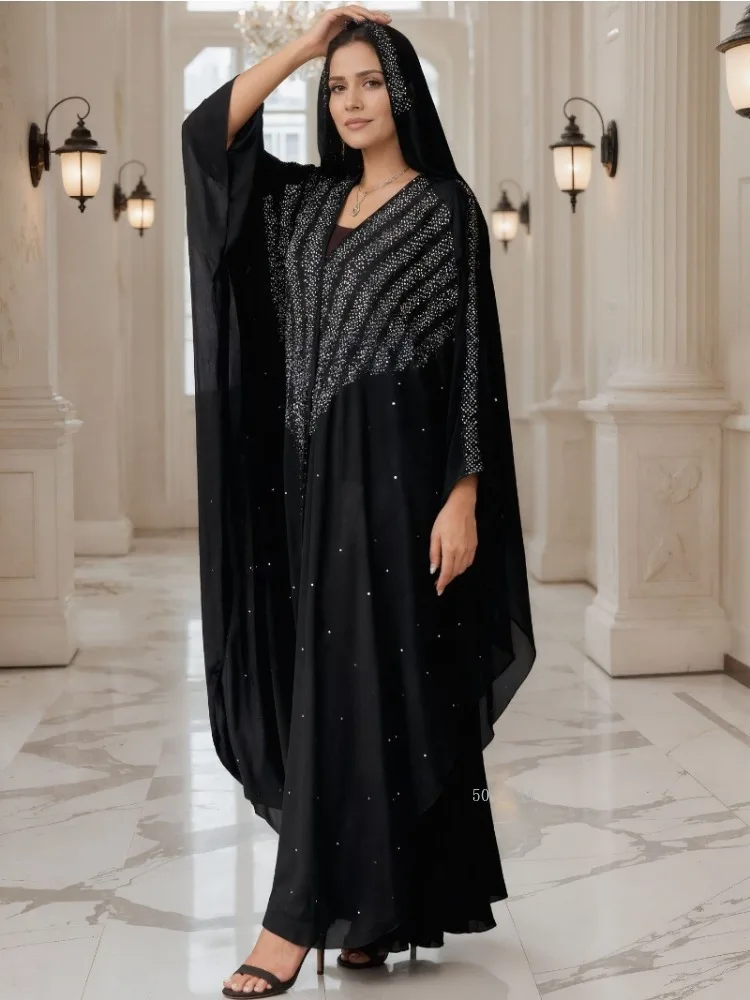 عباية رمضان دبي قفطان فستان حجاب إسلامي فساتين سهرة أفريقية للنساء كيمونو رداء قفطان إسلامي ملابس عباية إسلامية