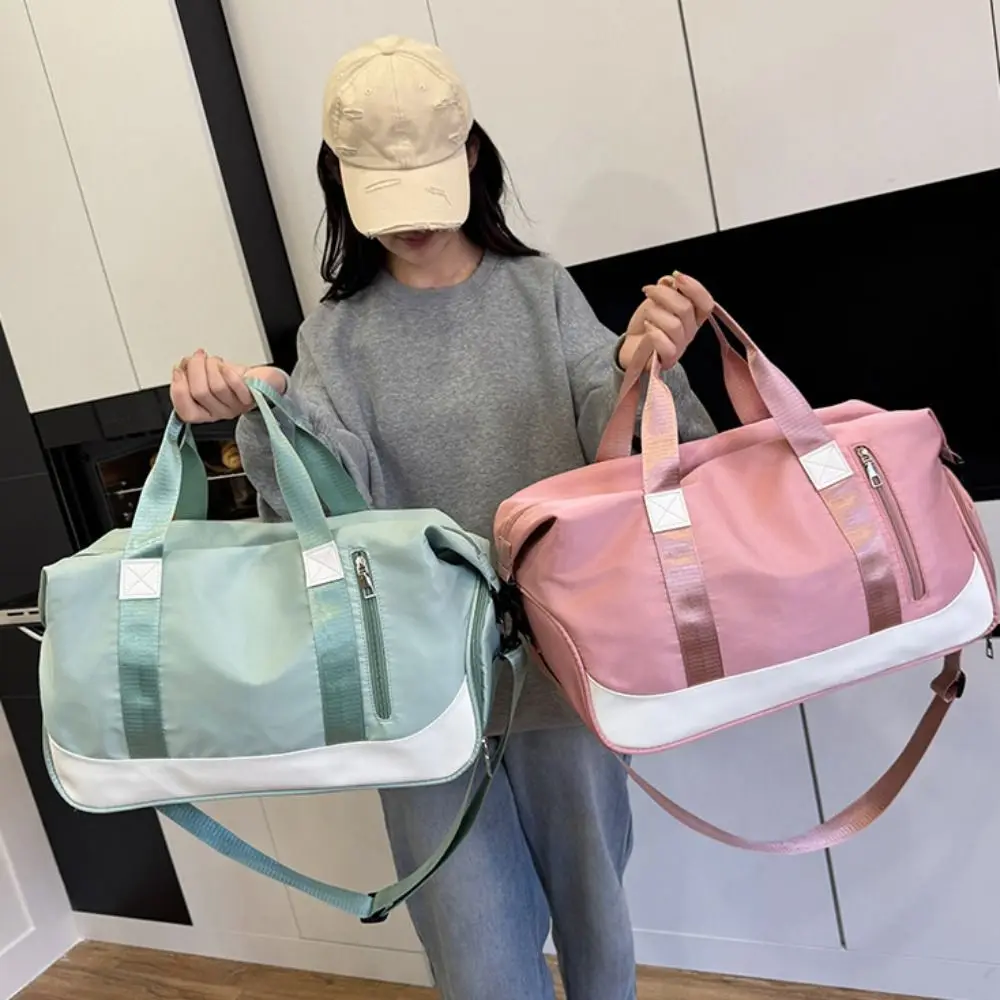 Nylon Yoga Training Bag Multifunctional Large Capacity Sports Fitness Bag Waterproof Portable Travel Tote Bag Business