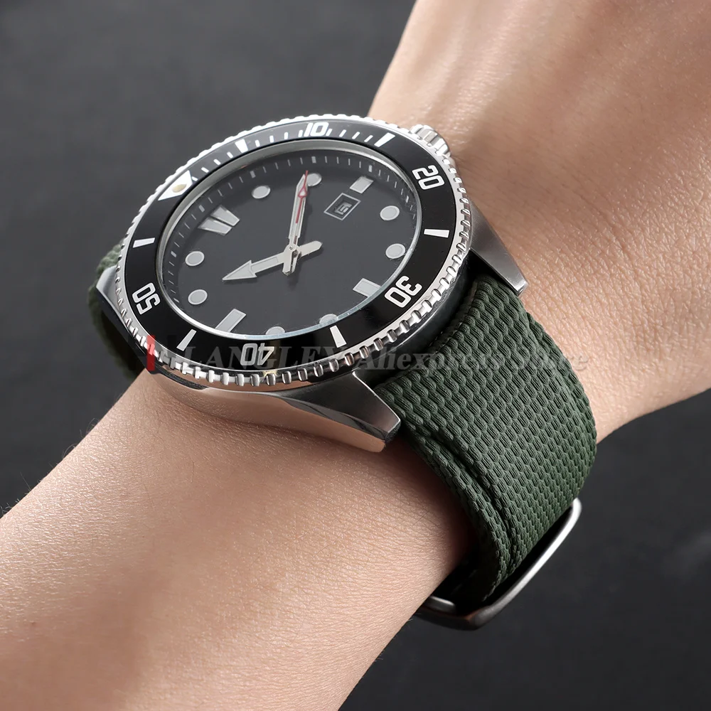Fluoro Rubber Strap for Omega Seamaster 18/20/22mm FKM Quick Release Replacement Men Watch Band Accessories for Rolex for Tudor view 5