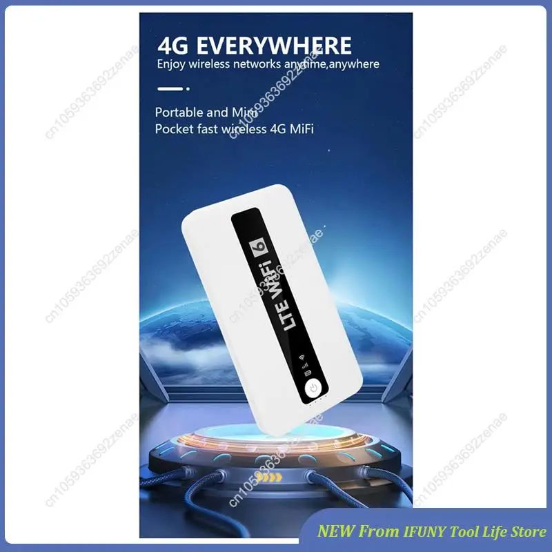 

SIM Card Slot Mobile Wifi 6 Hotspot Wireless Broadband 150Mbps Pocket Wifi Router For Portable Internet Access New