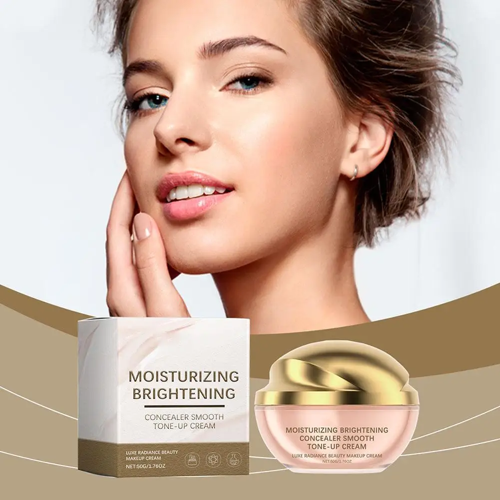 Moisturizing Concealer Smooth Tone-Up Cream Skin Shrink Pores Concealer and Isolation Cream Cosmetics Makeup 30g/50g