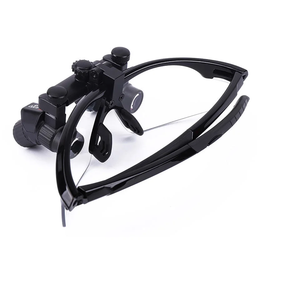 Shingd Surgical 4x Magnifying Dental Glasses Adjustable Pupil Distance 48 Degree Angle Ergonomic Design Electric Power Source CE