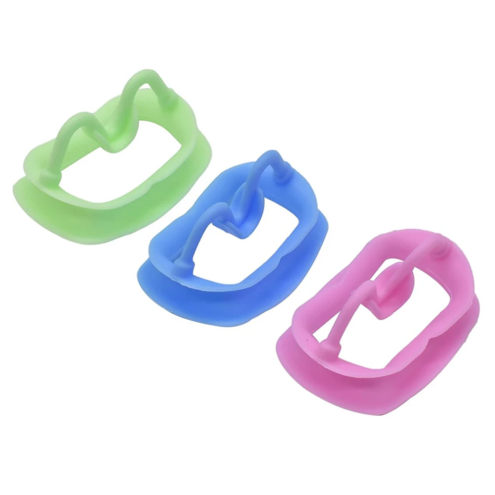 AG 1Pcs Dental Soft Silicon 3D Lip Cheek Retractor Mouth Opener Cheek Expand Dental Orthodontic Consumables 4 Colors Available