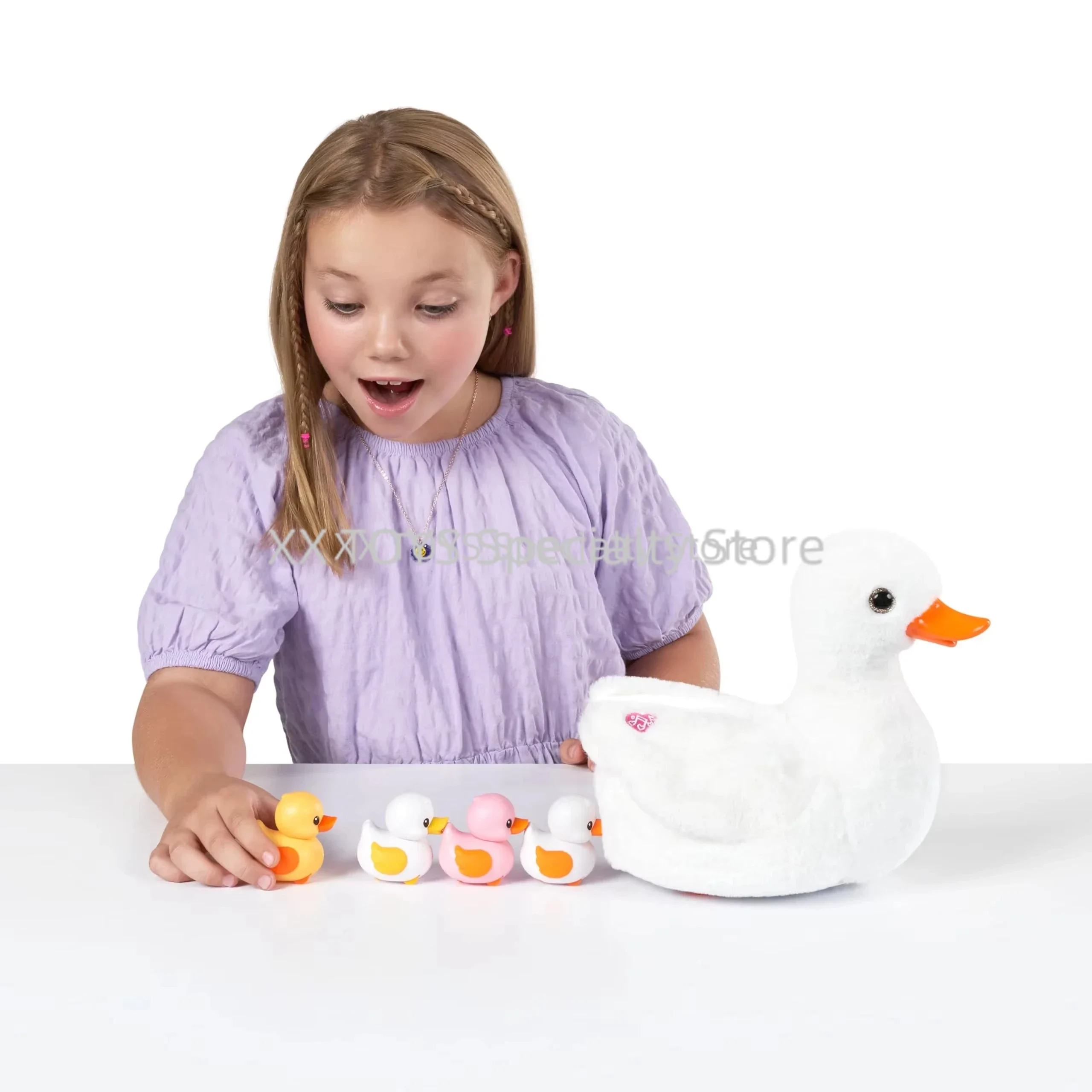 ZURU สัตว์เลี้ยง Alive Mama เป็ด Surprise ไฟฟ้าสัตว์เลี้ยงของเล่น Barking และเดินฟักไข่เป็ด Interactive Plush ของเล่นเด็กของขวัญวันเกิด