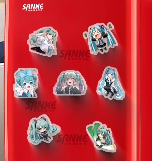 Hatsune Miku Refrigerator Magnet Hatsune Miku Project Diva Cartoon Magnetic Tile Originality Interest Refrigerator Magnet New