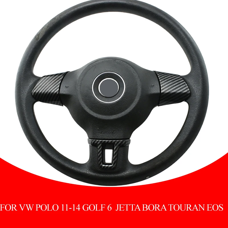 Funda Protectora para Volante de Coche Volkswagen VW Polo 11-14 Golf 6 2009-13 Jetta Touran Bora Caddy Eos