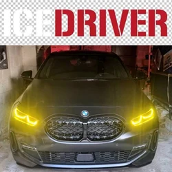 Icedriver for BMW F44 2 series F45 F46 CSL Yellow Angel Eyes DRL RGB LED boards daytime running lights Red RGBW Lemon Amber DRL