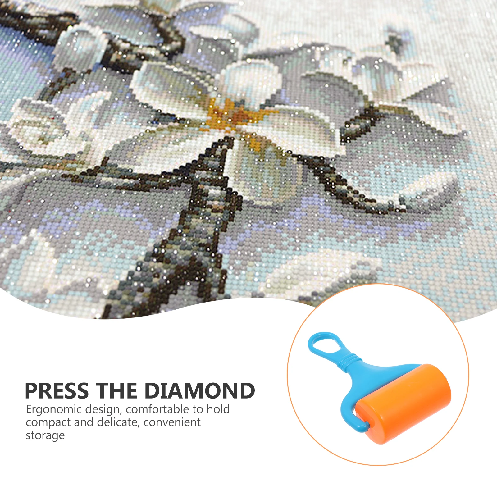 

3pcs DIY Roller Plastic Pressure Safe Durable Non Slip H Easy Operate Perfect Painting