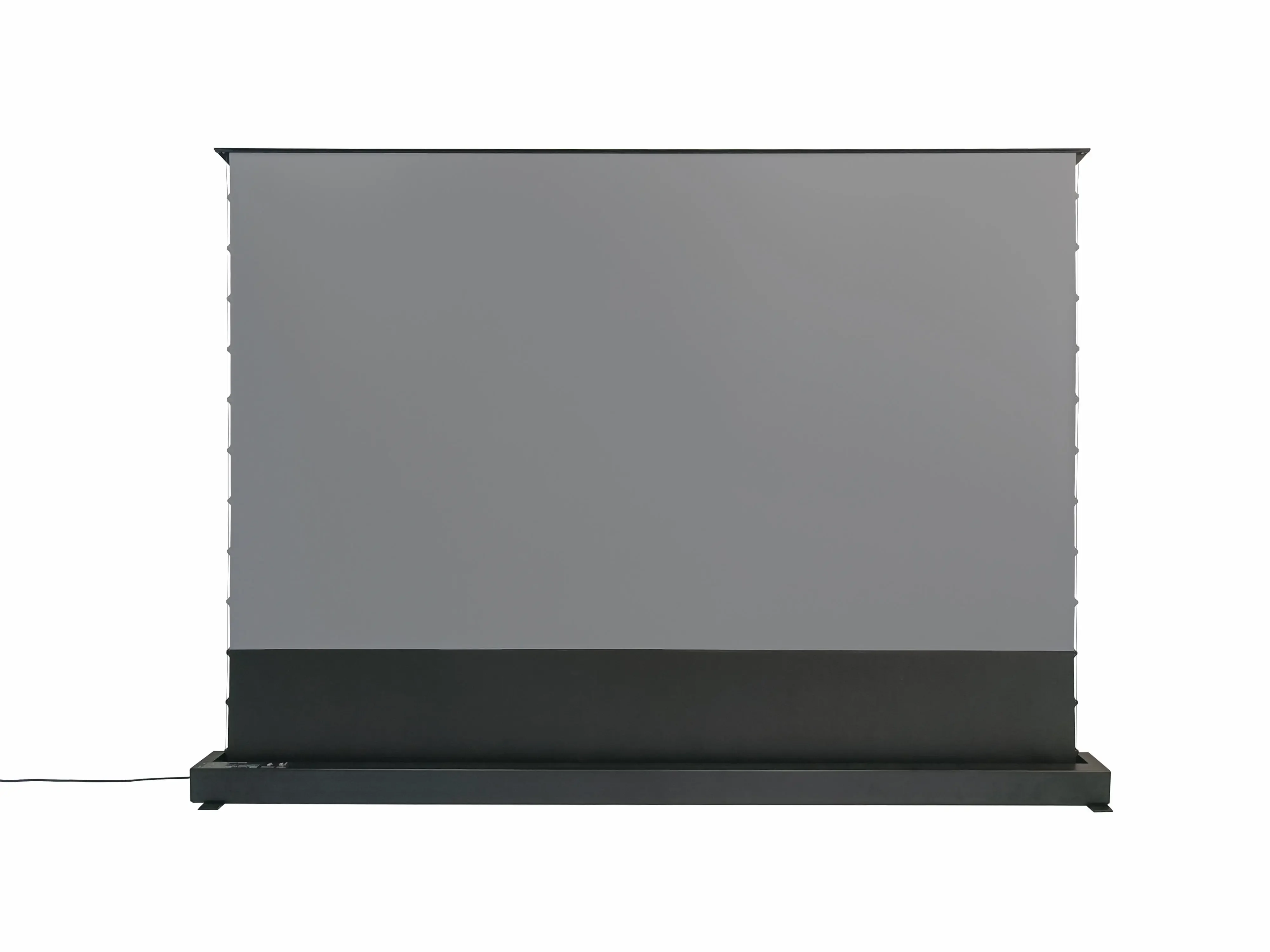 Ultra-short throw floor rise projector screen, motorized reflective screen projection