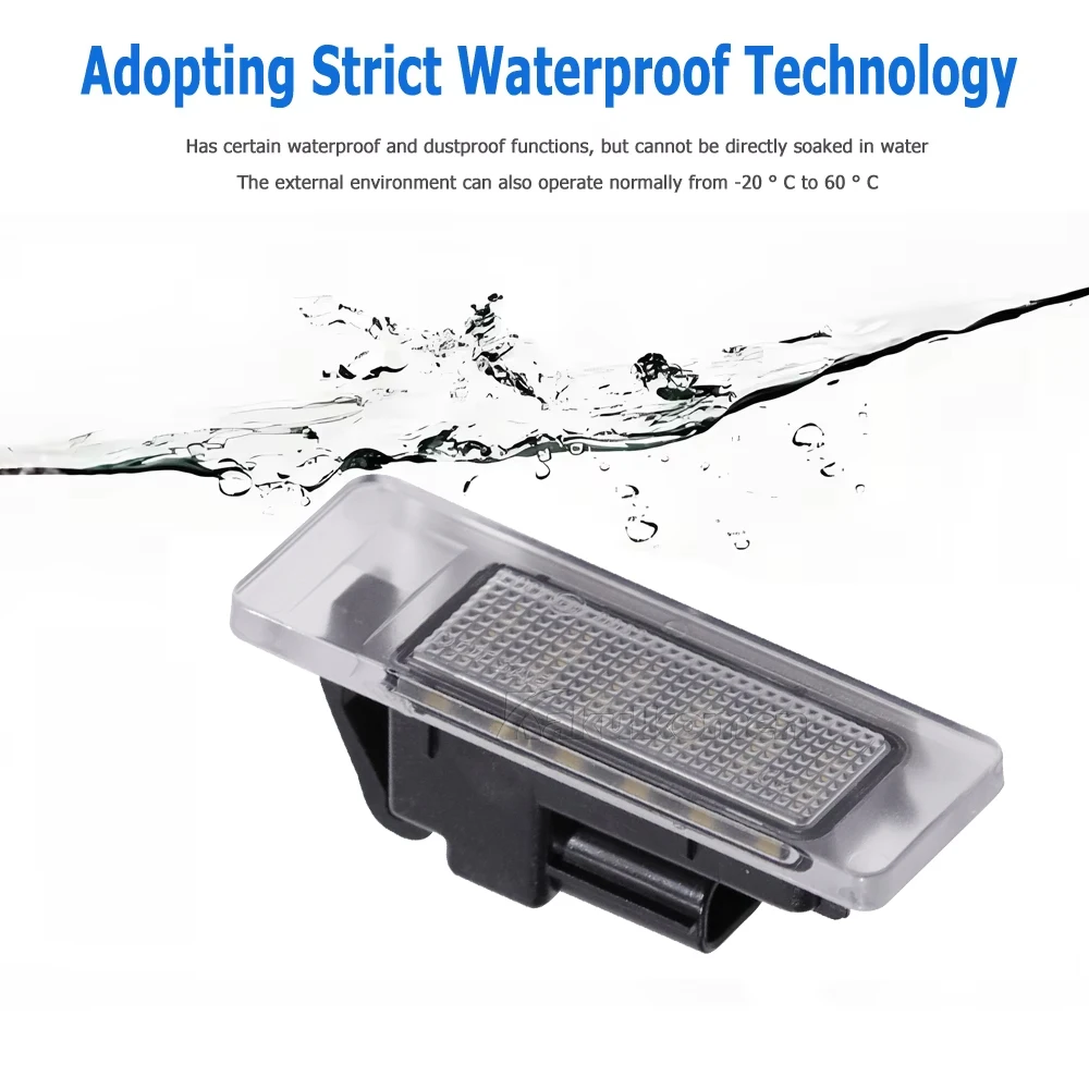 2x LED License Number Plate Light For Renault Megane 4 Scenic IV