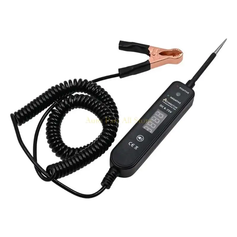 J0MA Digital Automotive Circuit Tester dengan Deteksi Deteksi Tegangan LED Display untuk Kendaraan Truk Truk Elektrikal Masalah
