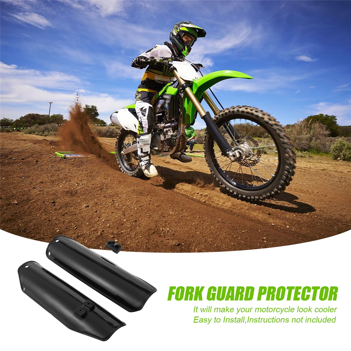 1Pair Pit Dirt Bike Forcella Anteriore Ammortizzatore Coperture Protezioni Forcella per 90Cc 125Cc 140Cc 160Cc Universale Motocross